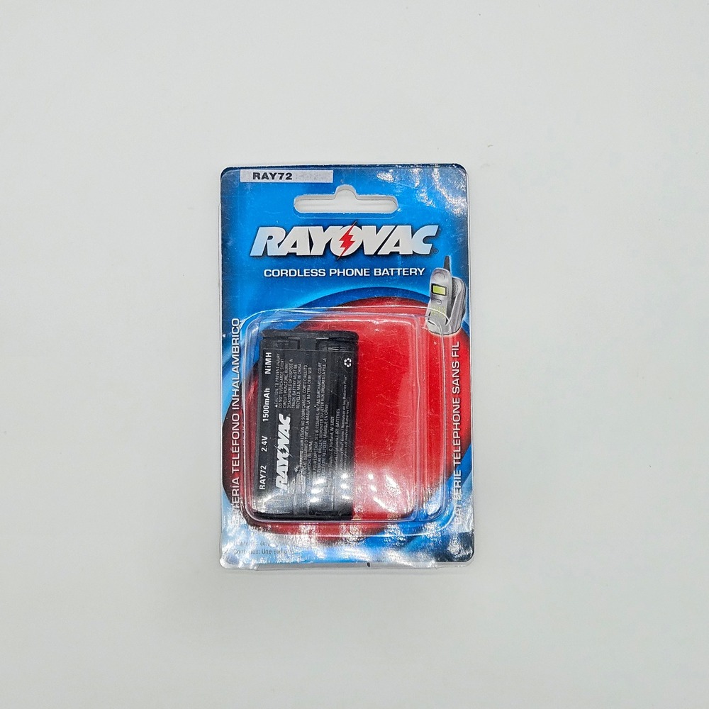 Rayovac Cordless Phone Battery Unisex OS Black RAY72 NiMH 2.4V 1500mAh